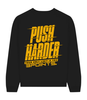 OVERSIZED SWEATER PUSH HARDER BACKPRINT