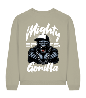 SWEATER MIGHTY GORILLA STONE BACKPRINT