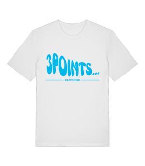 T-SHIRT 3POINTS… WHITE-BLUE